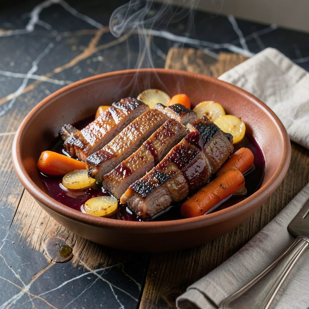 Short Rib Crock Pot Recipe Wine: Red Wine Braised Melting Tenderness