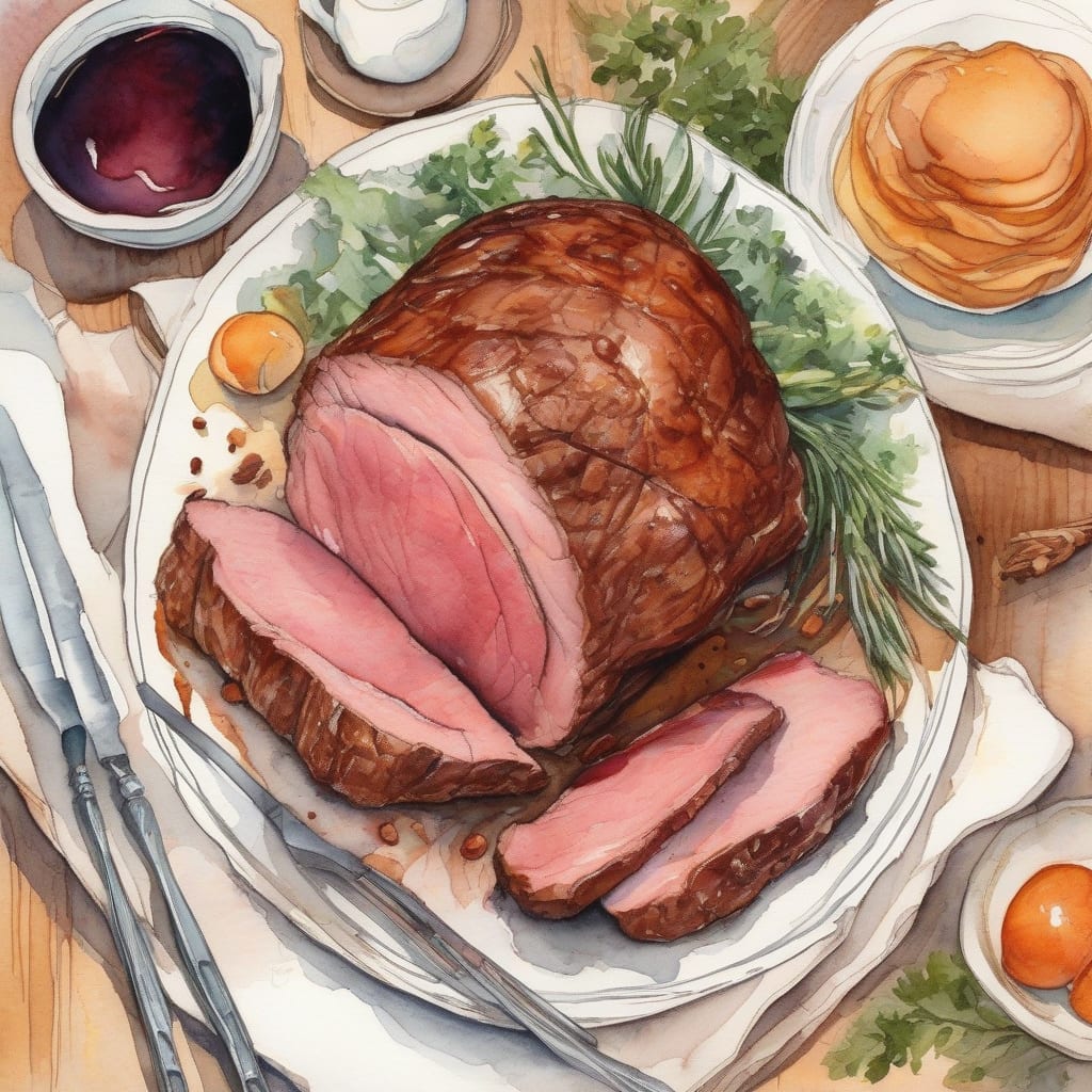 top round roast cooking time per pound