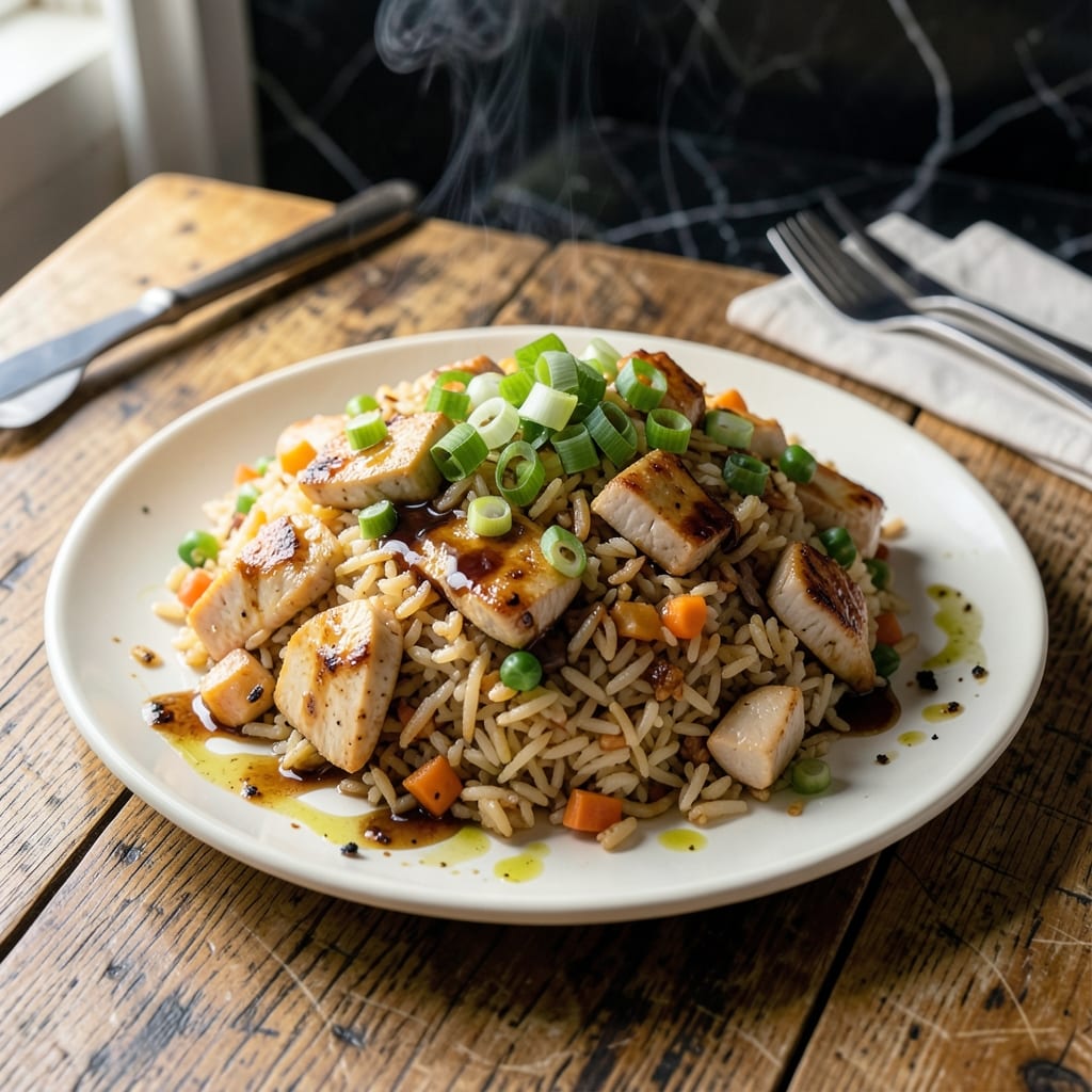 Show Me A Recipe For Chicken Fried Rice: Wok-Tossed Savory Bites with Egg