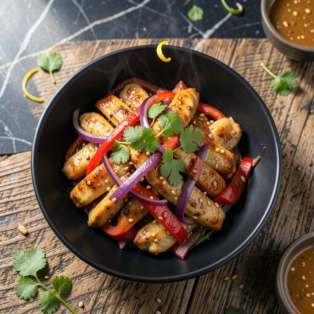 Recipe For Chicken Satay Stir Fry: Peanut Sauce and Skewer-Free Simplicity