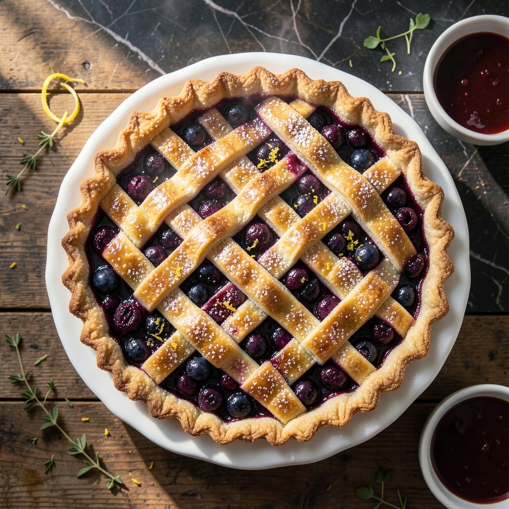 Blueberry Pie Recipe That Is Not Runny: Thick and Juicy Fruit Filling Every Time