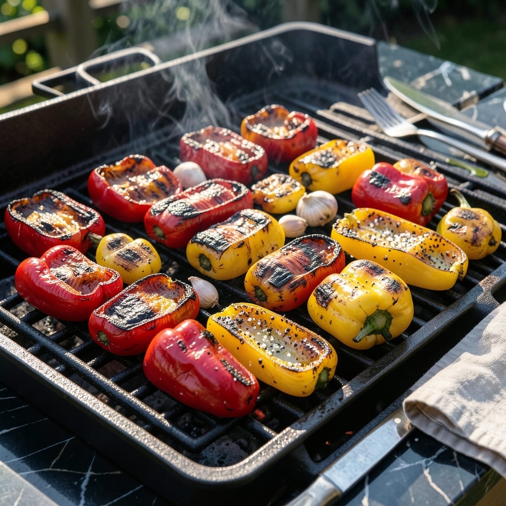 Roasted Peppers on Grill Recipe: Smoky Char With Sweet Depth Roasted Peppers on Grill Recipe: Smoky Char With Sweet Depth