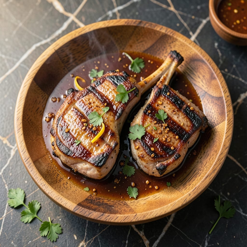 Grilled Iowa Pork Chops Recipe: Midwestern Smoky-Sweet Simplicity