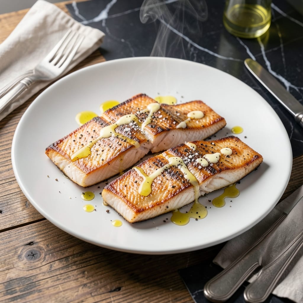 Recipe for Pan Fried Trout Fillet: Buttery Crisp Skin and Flaky Flesh