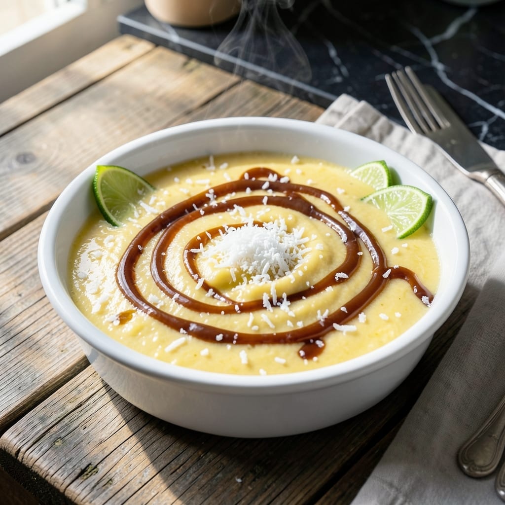Recipe Making Maja Blanca: Filipino Coconut Pudding With Latik Topping