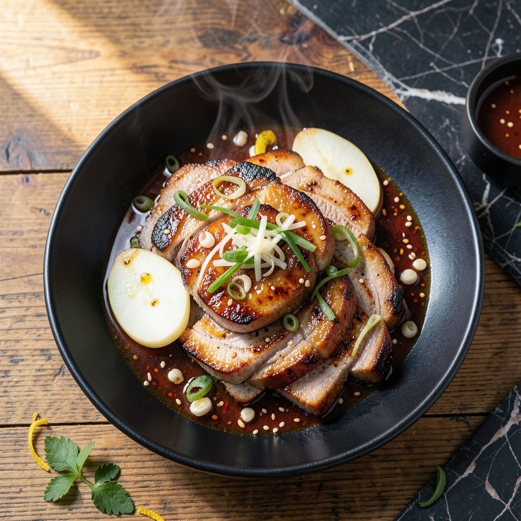 Korean BBQ Pork Loin Recipe: Marinade-Infused Charred Sweetness