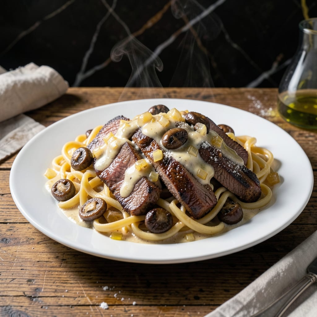 Recipe For Beef Stroganoff Using Leftover Roast Beef: Creamy Mushroom Sauce With Tender Bites
