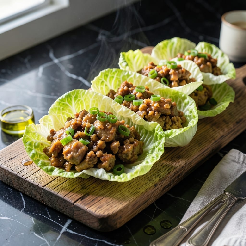 Lettuce Cups Recipe Turkey: Asian-Inspired Ground Turkey in Crisp Lettuce
