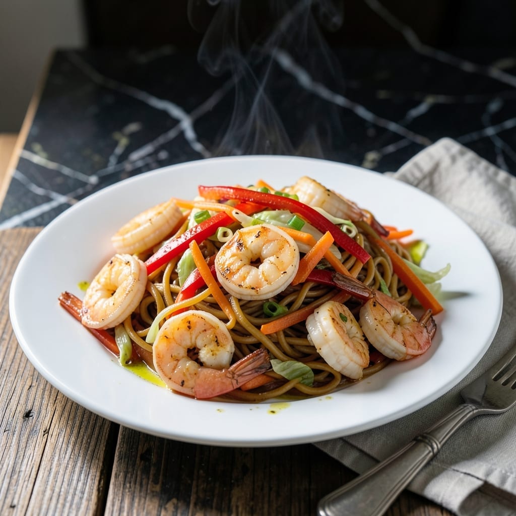Easy Shrimp Lo Mein Recipe With Vegetables: Weeknight Takeout in 20 Minutes
