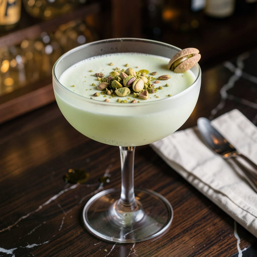 Pistachio Martini Recipe Without Pistachio Liqueur: Nutty Flavor With Simple Syrup