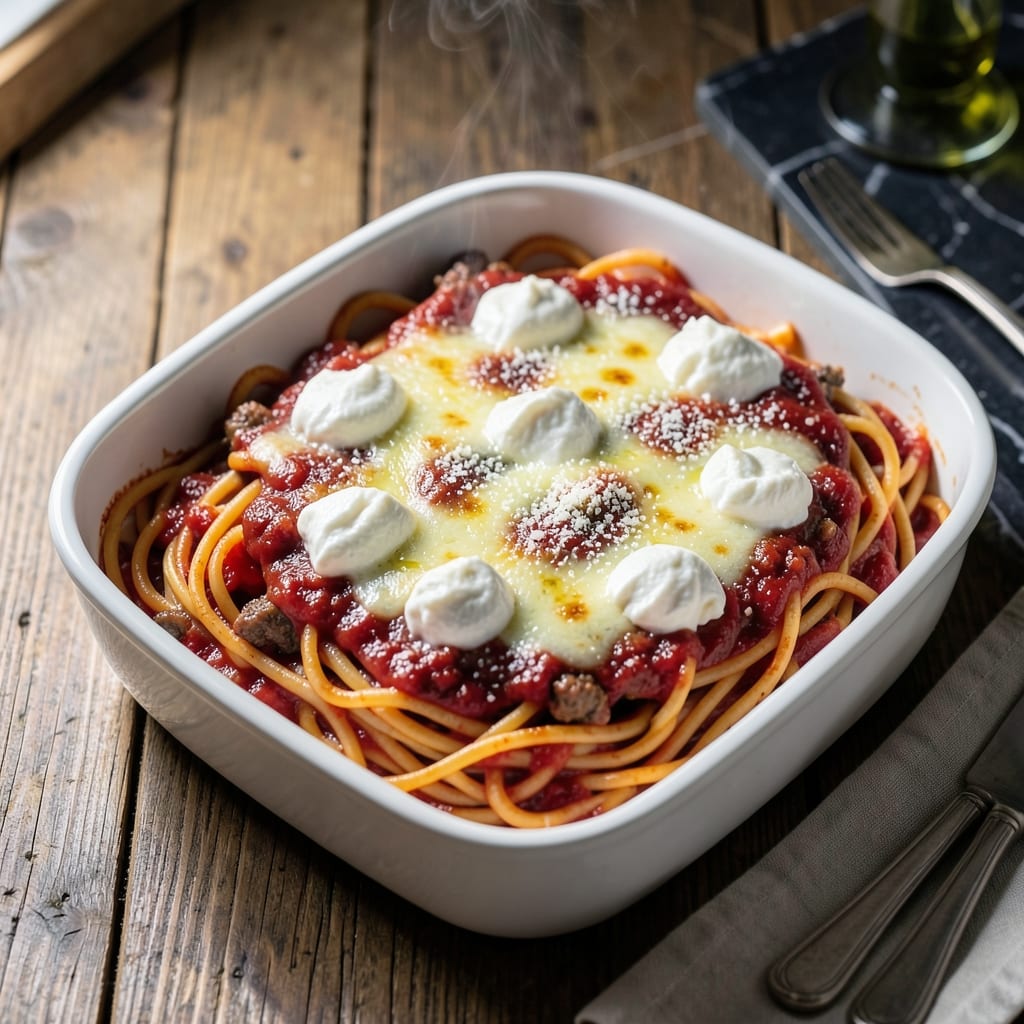 Baked Spaghetti Recipe With Ricotta: Creamy Layers in One Dish