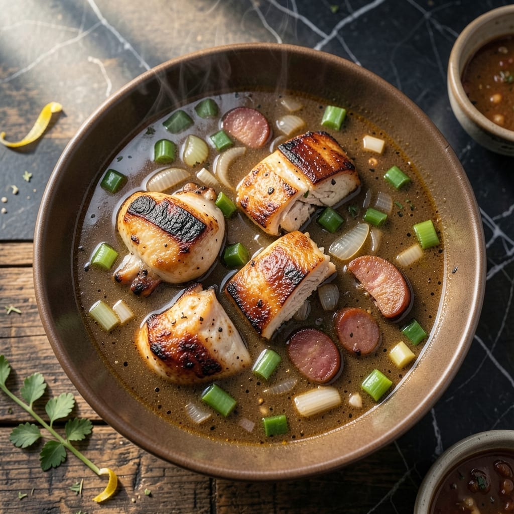 BBQ Recipe With Chicken Gumbo Soup: Smoky Cajun Fusion in One Pot