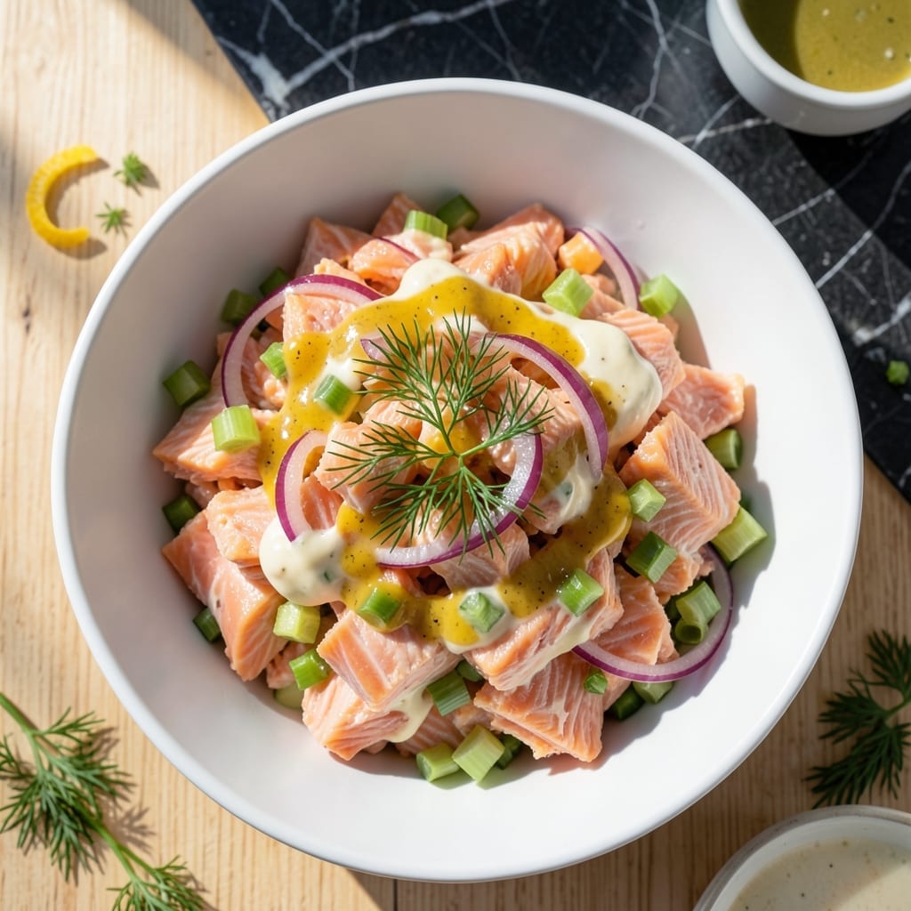 Salmon Salad Recipe Canned Salmon: Flaky Protein-Packed Freshness