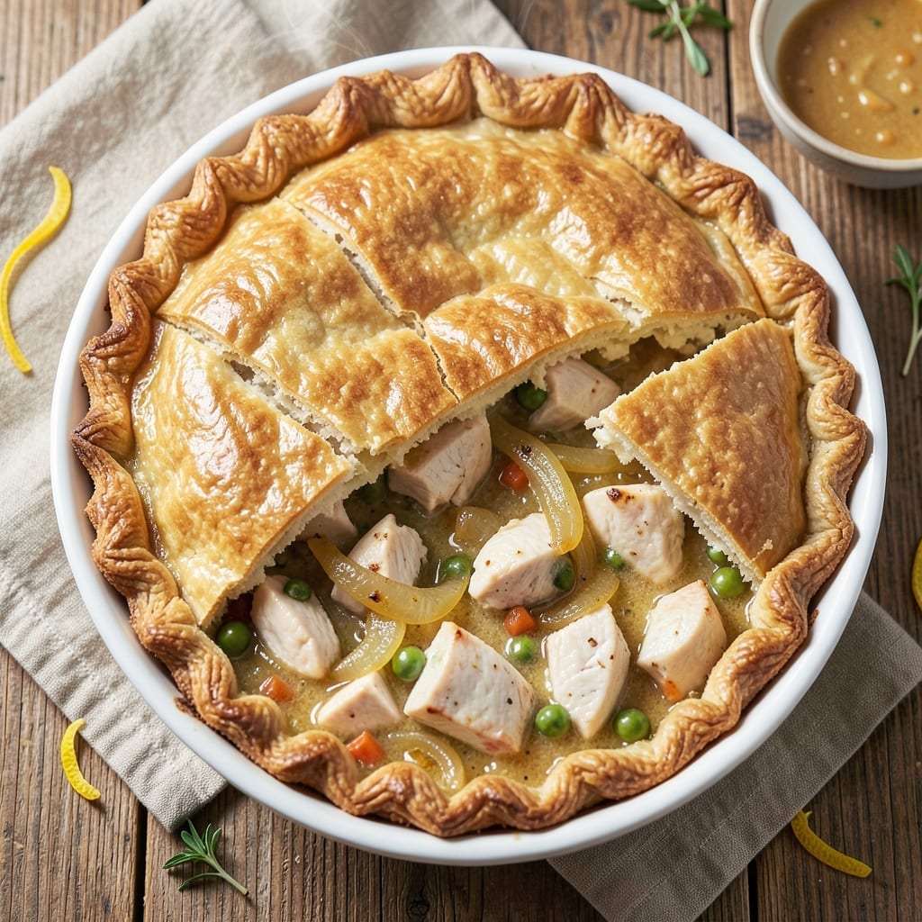 Martha Stewart Chicken Pot Pie Recipe: Golden Crust Over Classic Creamy Filling