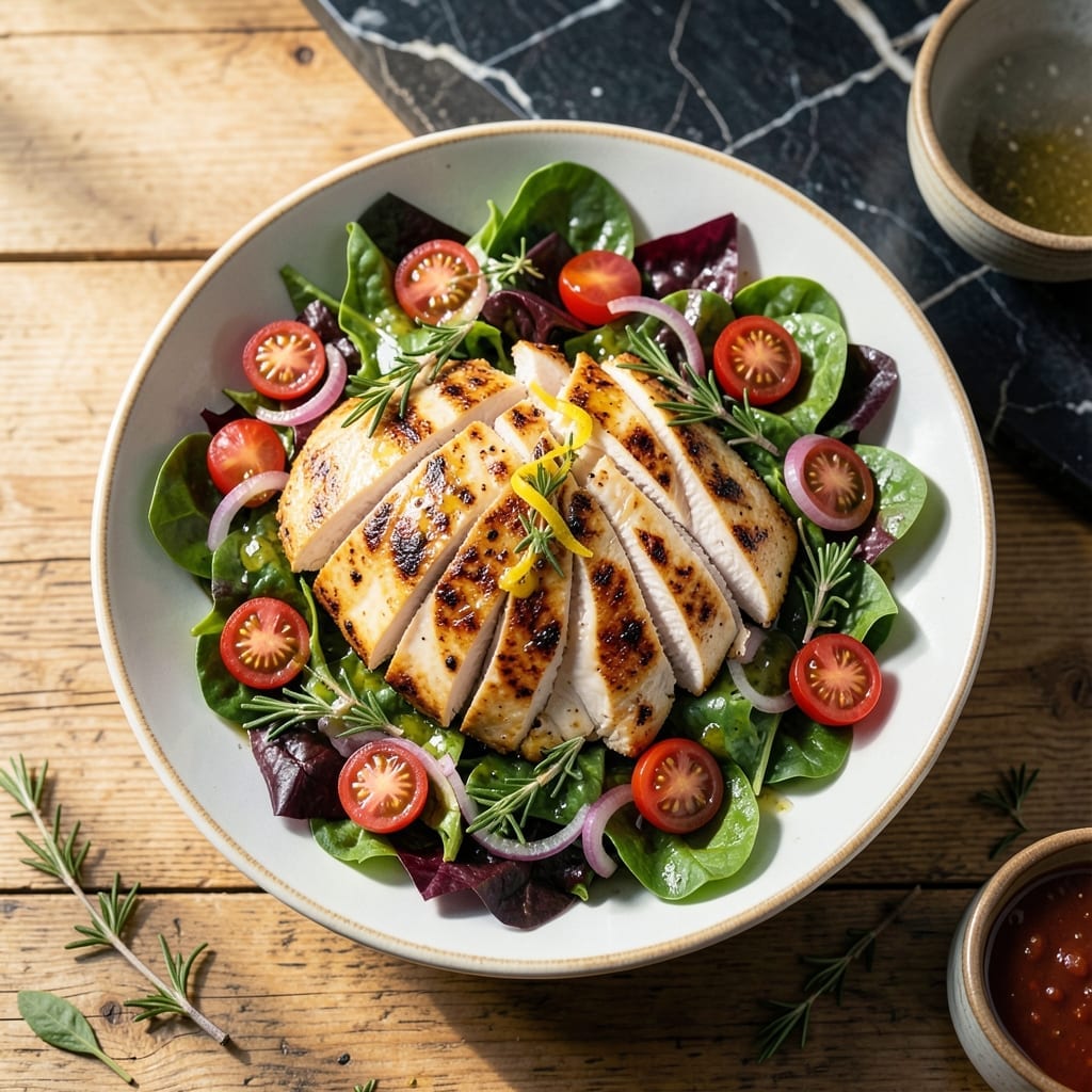 Grilled Lemon Chicken Salad Recipe: Zesty Herb-Infused Garden Freshness