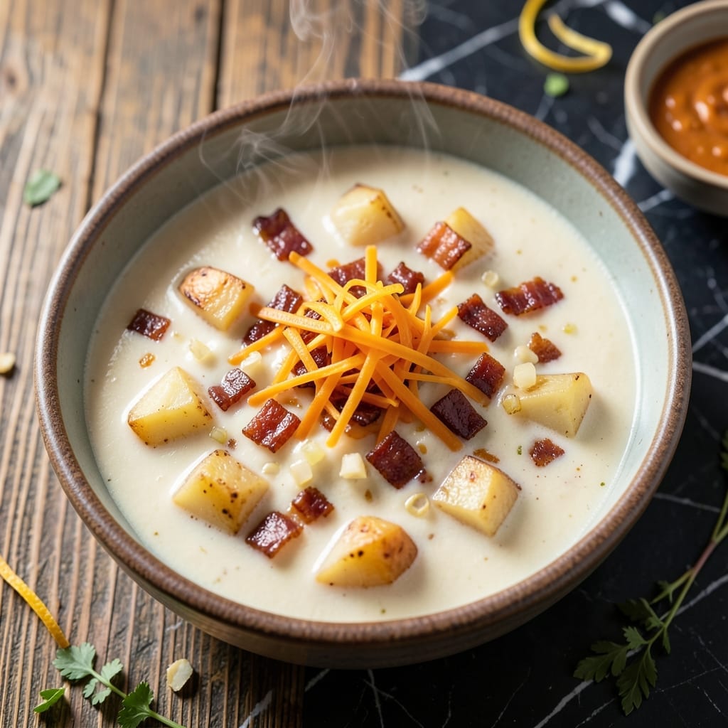 Chili's Loaded Baked Potato Soup Recipe: Cheesy Toppings and Creamy Base