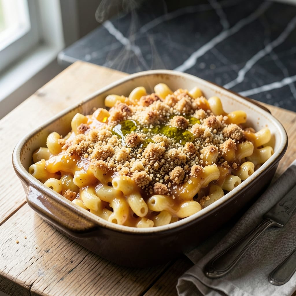 Mac and Cheese Recipe With Bread Crumb Topping: Buttery Crunch Meets Creamy Dream