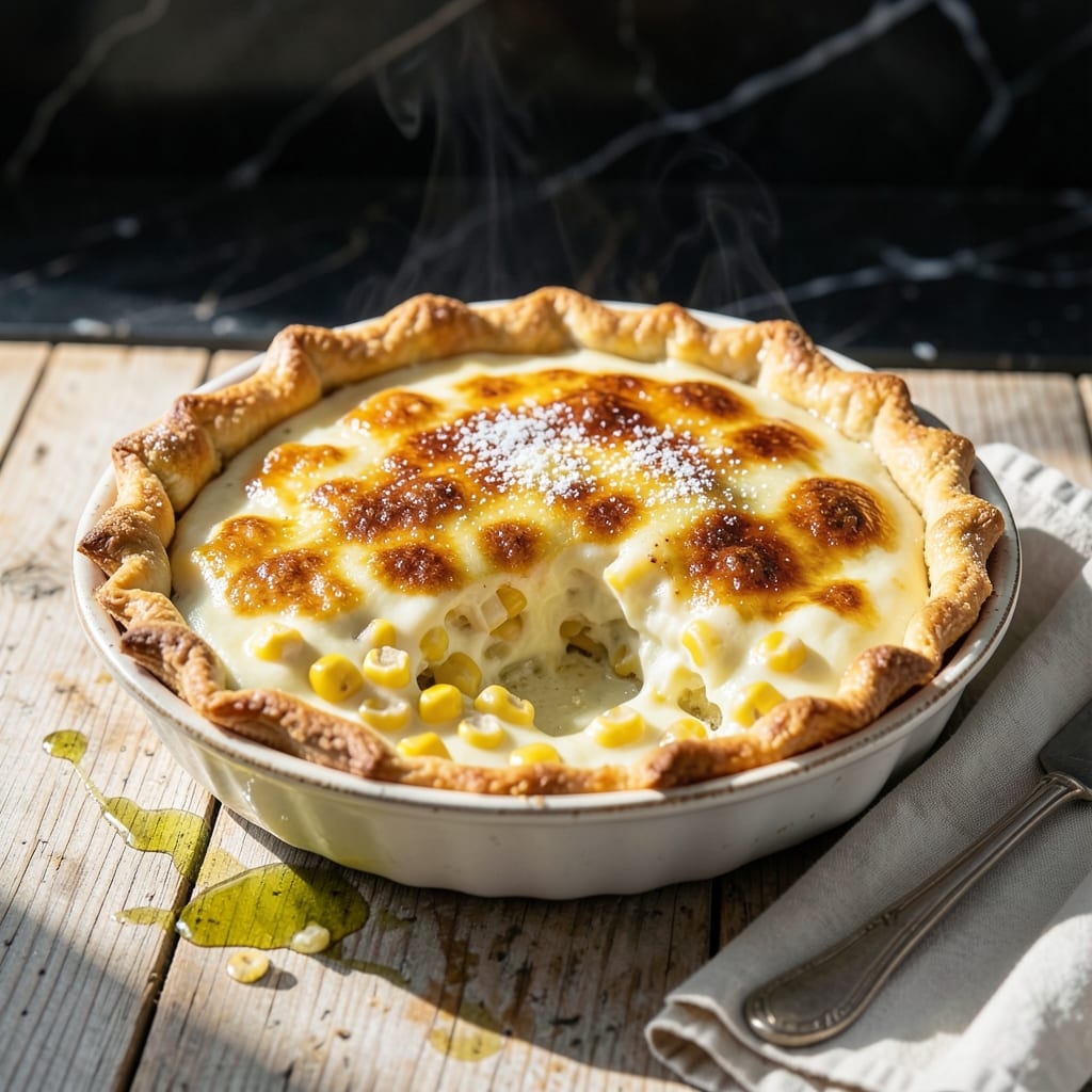 Easy Sweet Corn Pie Recipe With Canned Corn: Rustic Comfort in a Golden Crust