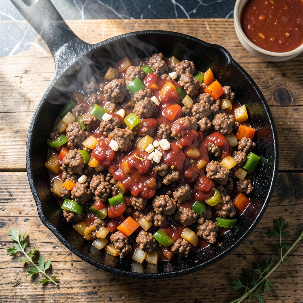 Recipe For Sloppy Joes With Chili Sauce: Tangy Weeknight Sandwich Filling