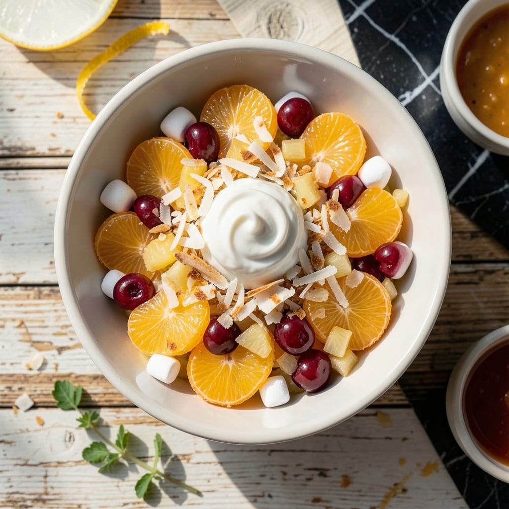 Recipe Ambrosia Salad Mandarin Oranges: Retro Creamy Fruit Medley