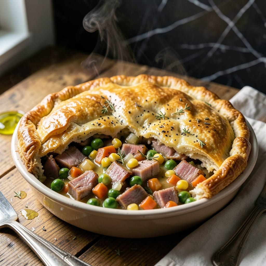 Ham Pot Pie Recipe Slow Cooker: Set-It-and-Forget-It Savory Feast