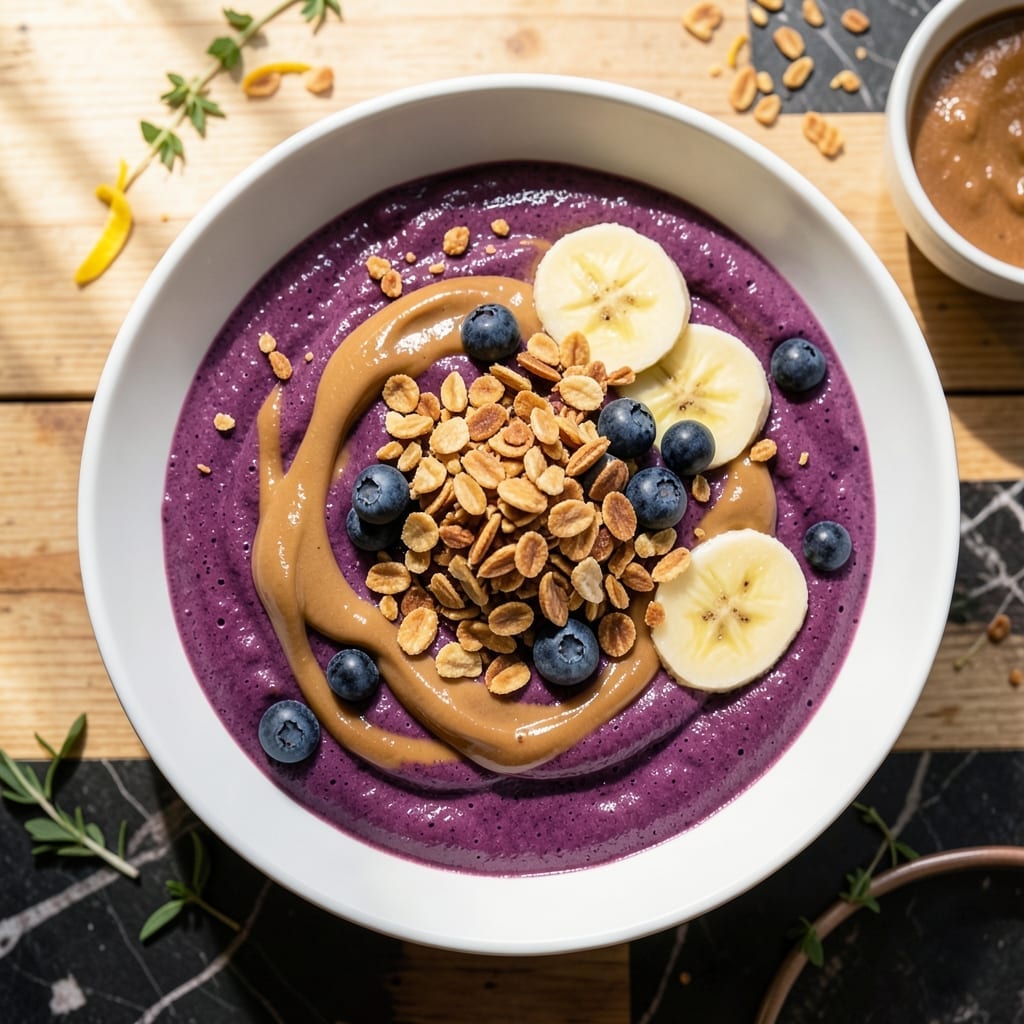 Acai Bowl Recipe With Peanut Butter: Tropical Crunch Meets Nutty Richness