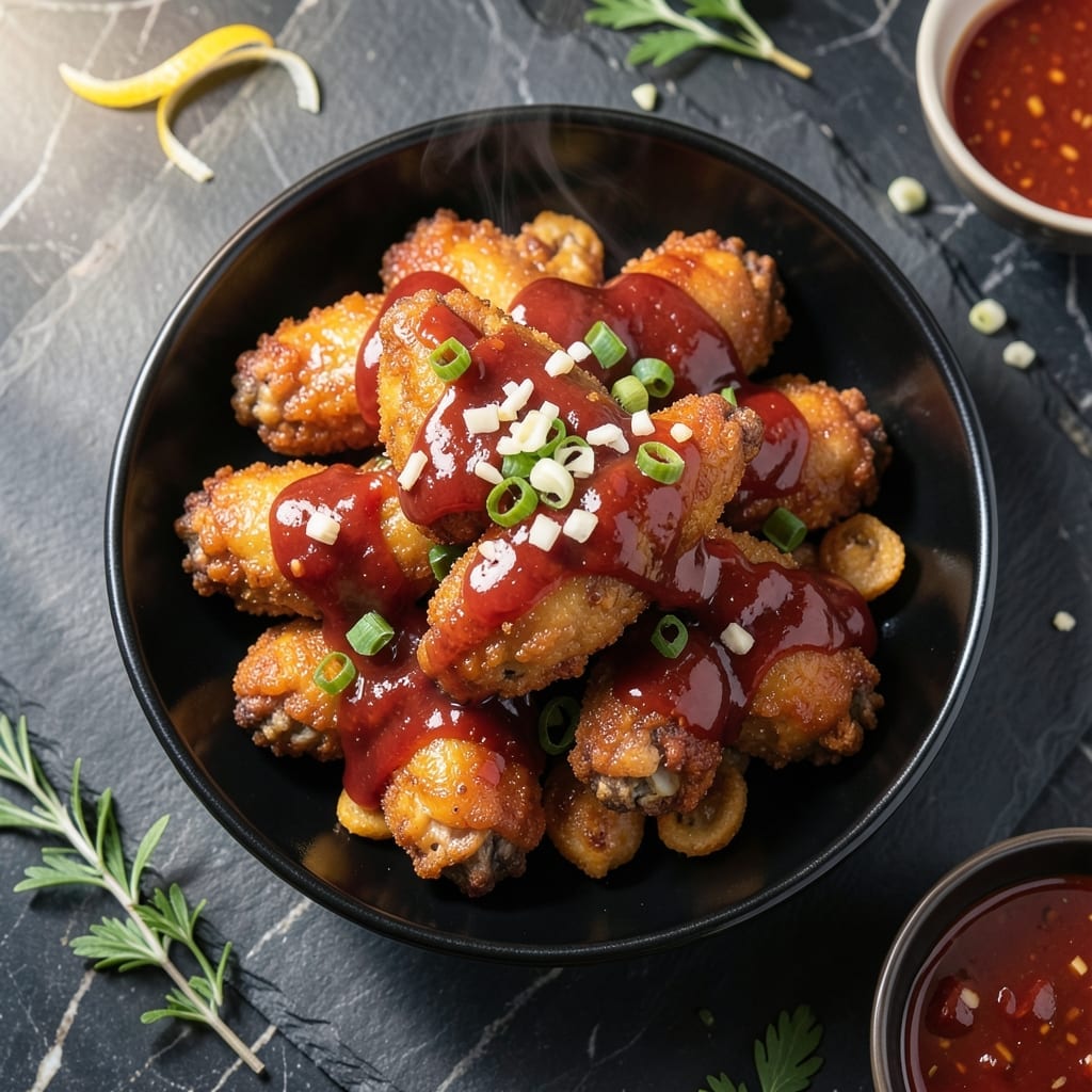 Korean Fried Chicken Wings Recipe Air Fryer: Double-Crispy Gochujang Glaze