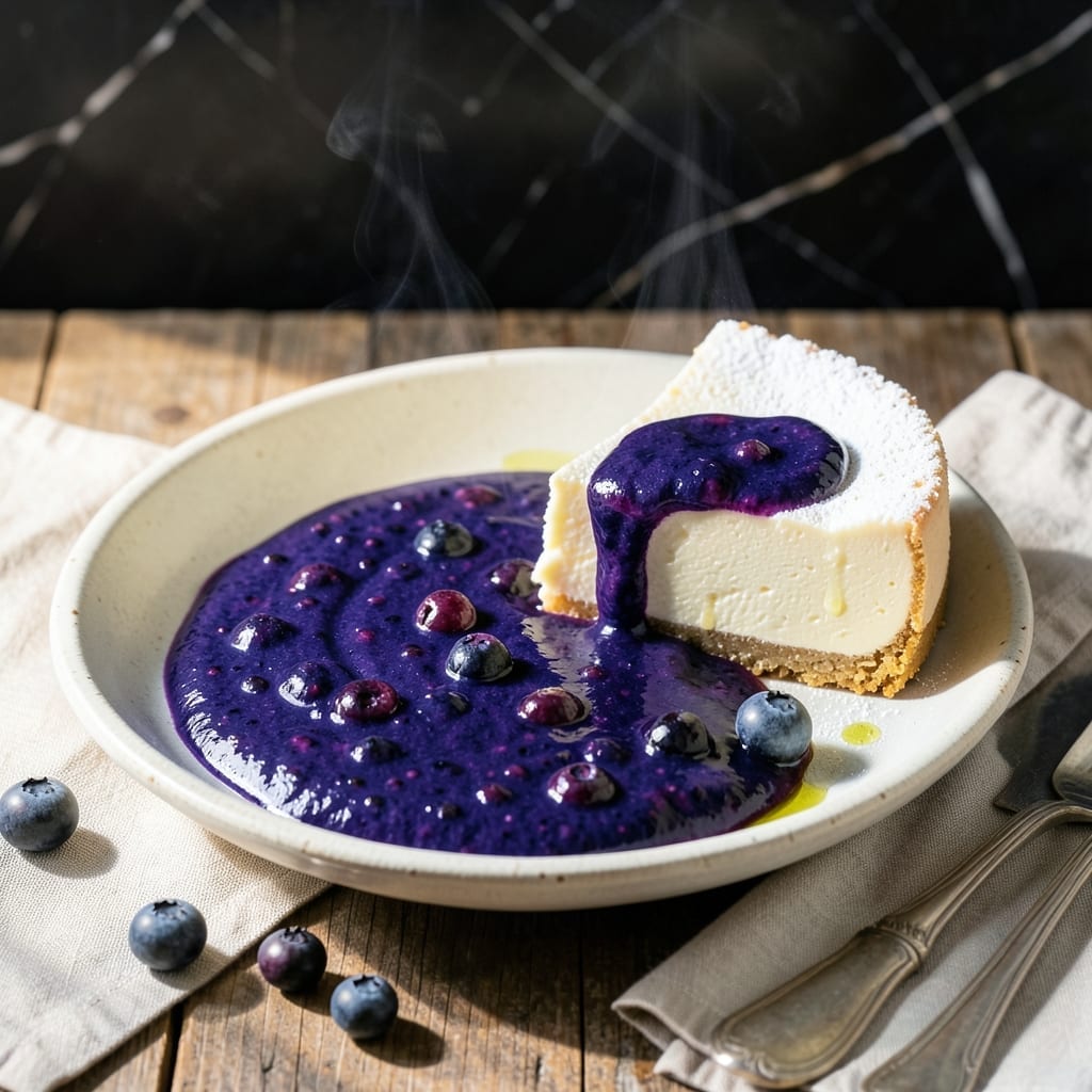 Blueberry Sauce Recipe for Cheesecake: Bursting Berry Drizzle