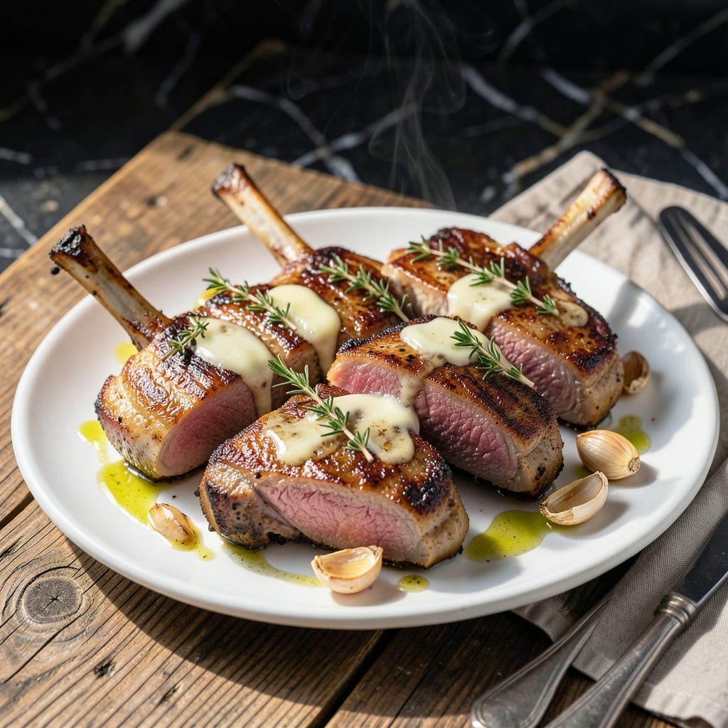 Recipe for Bone-In Pork Chops: Pan-Seared with Garlic Butter Finish