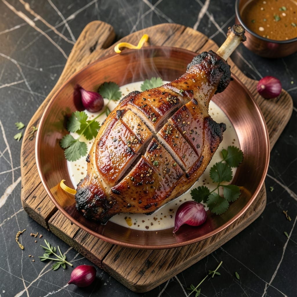 Lamb Leg Roast Recipe Indian Style: Marinated in Aromatic Spices for Succulent Results