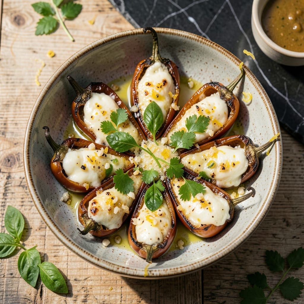 Grilled Stuffed Banana Peppers Recipe: Smoky Cheese and Herb Fusion