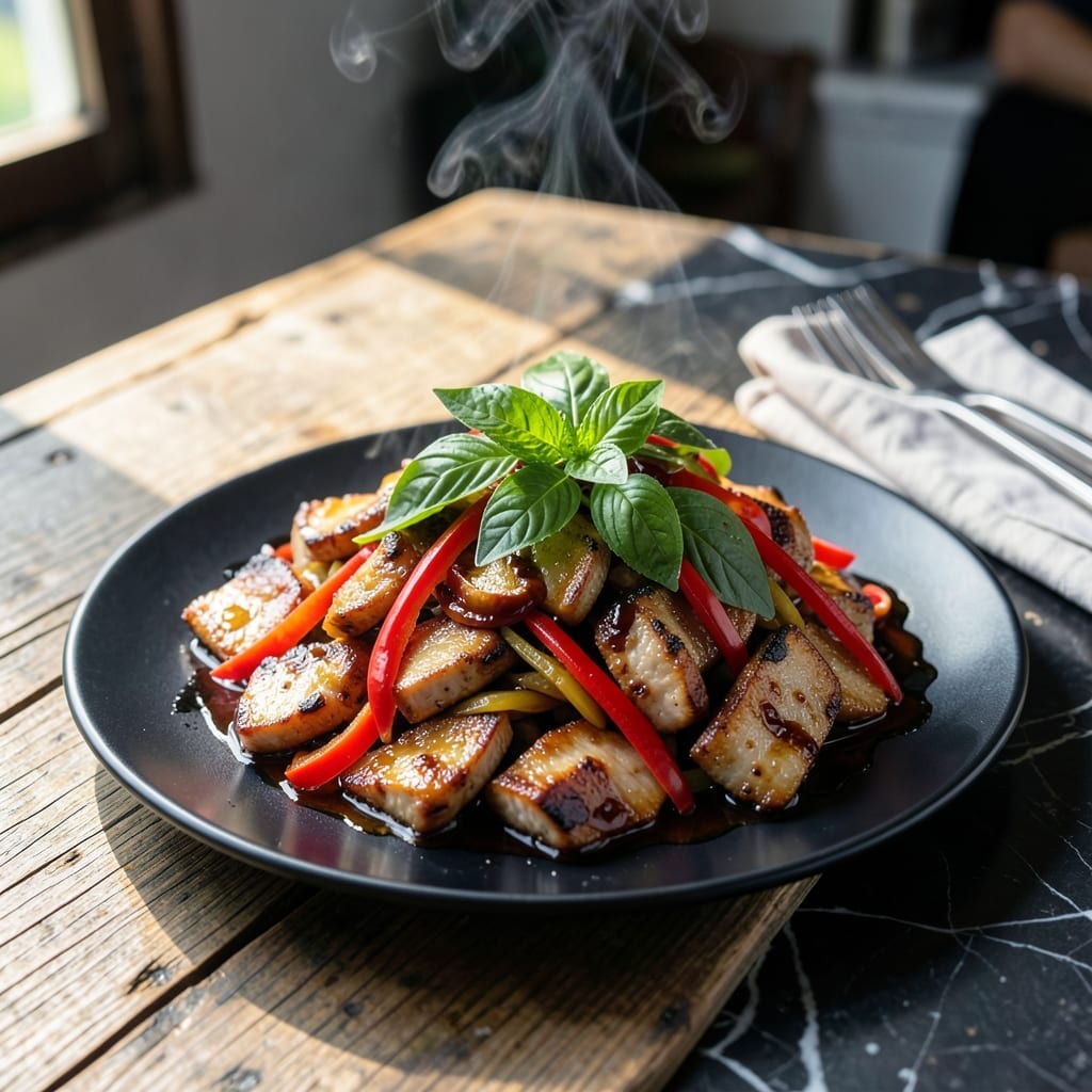 Thai Pork Stir-Fry Recipe: Sweet Chili and Basil Infused Wok Magic