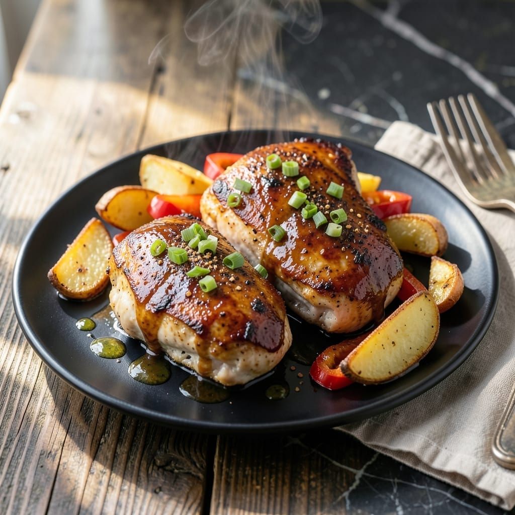 Oven Baked Barbecue Chicken Breast Recipe: Juicy Meat With Sticky Glaze