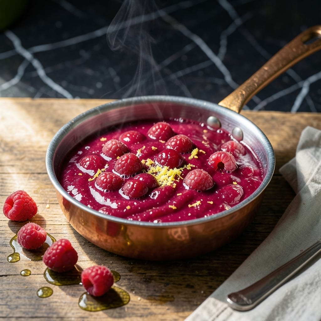 Recipe For Raspberry Sauce With Fresh Raspberries: Bright and Seed-Speckled Drizzle