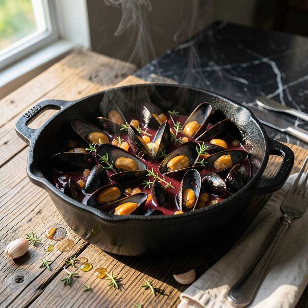 Mussels Recipe Red Wine: Garlicky Broth with Fresh Herb Depth