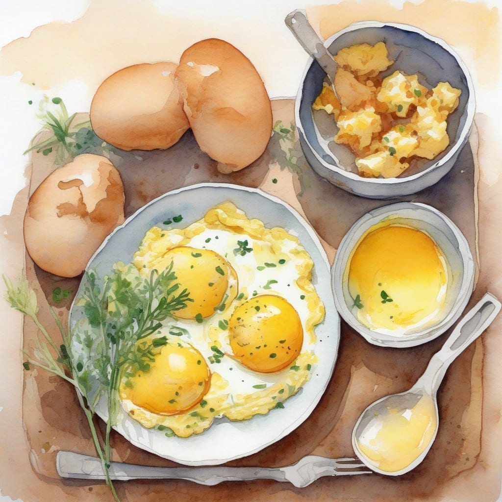 scrambled eggs recipe no milk