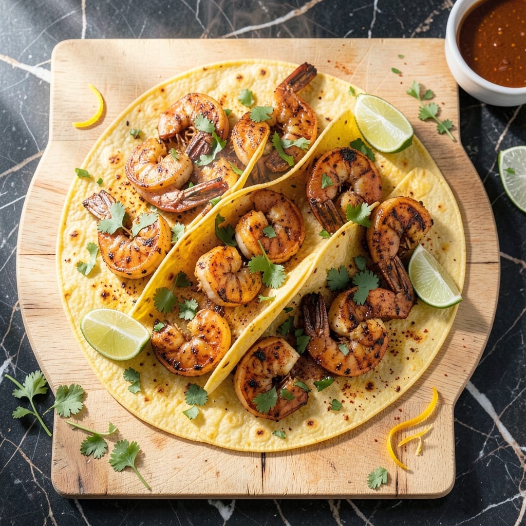 Authentic Mexican Shrimp Tacos Recipe: Zesty Lime and Cilantro Infusion