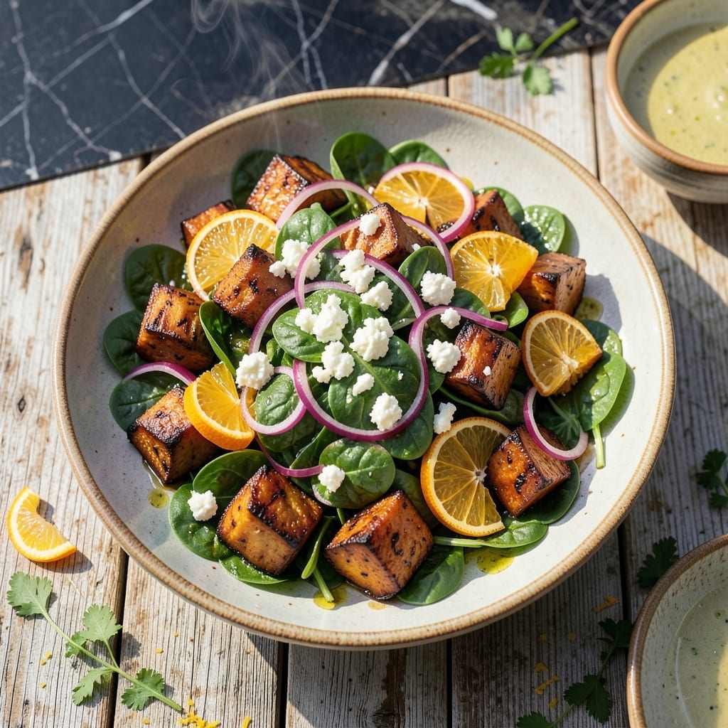 Grilled Sweet Potato Salad Recipe: Charred Citrus and Feta Harmony