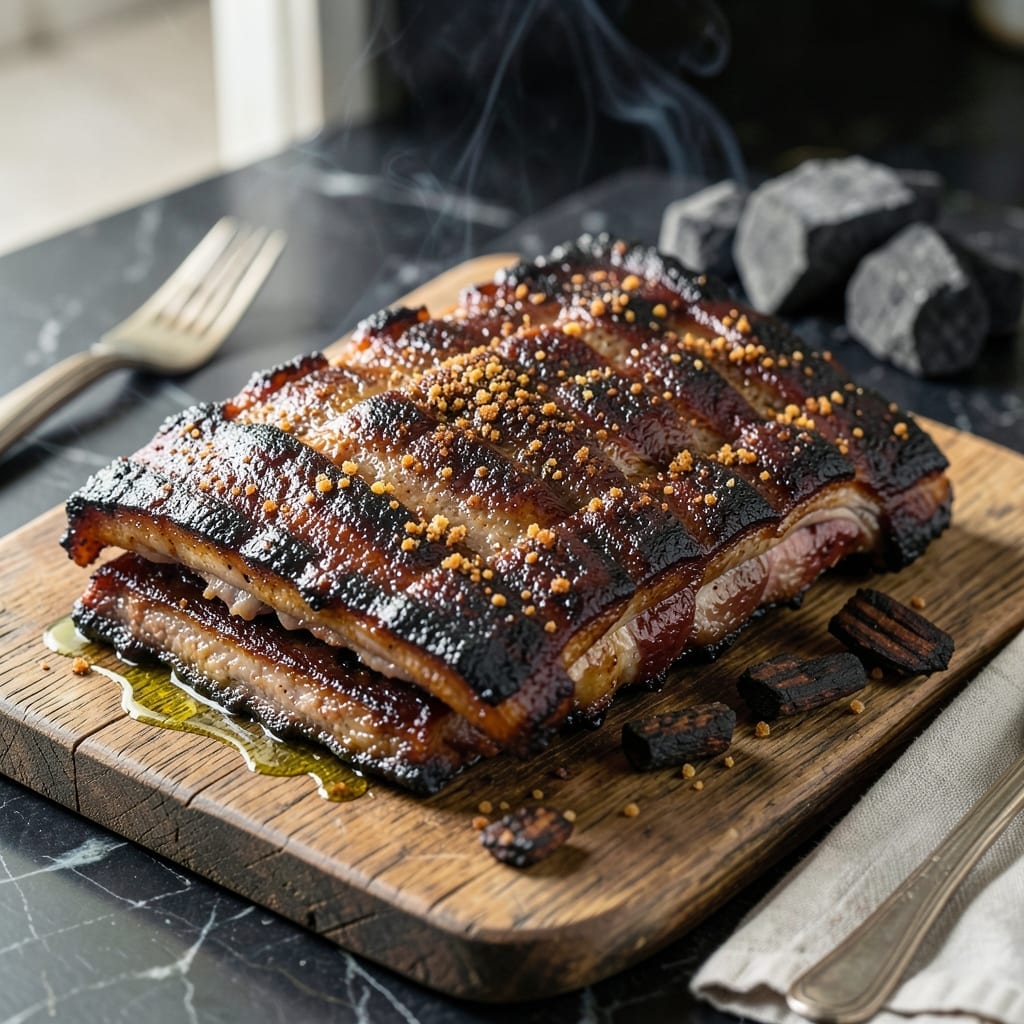 Pork Ribs Charcoal Grill Recipe: Hybrid Smoked and Charred Juiciness