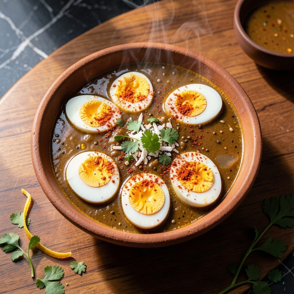 Egg Curry Recipe Maharashtrian Style: Fragrant Coconut Gravy with Boiled Eggs