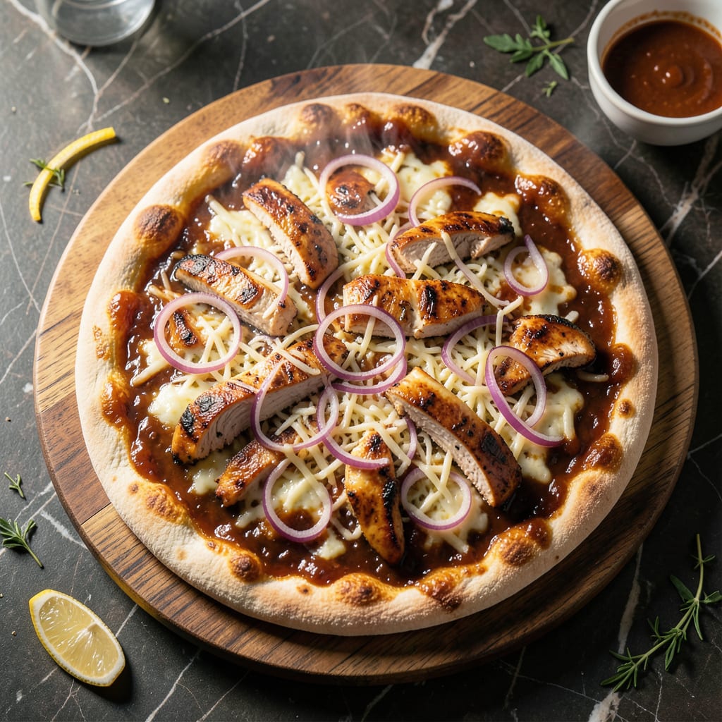 Complete California Pizza Kitchen BBQ Chicken Recipe: Smoky Sweetness on a Crisp Crust overview image