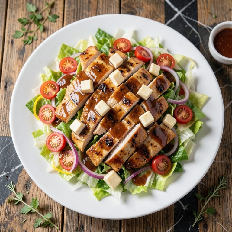 Visual representation of california pizza kitchen bbq chopped salad recipe