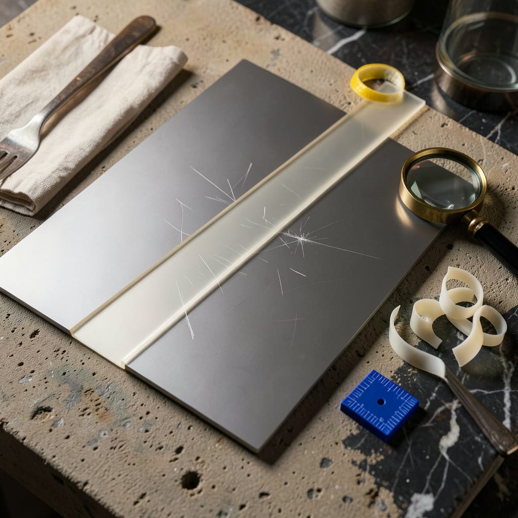 Can Plastic Scratch Metal: The Truth About Material Interactions example with annotations