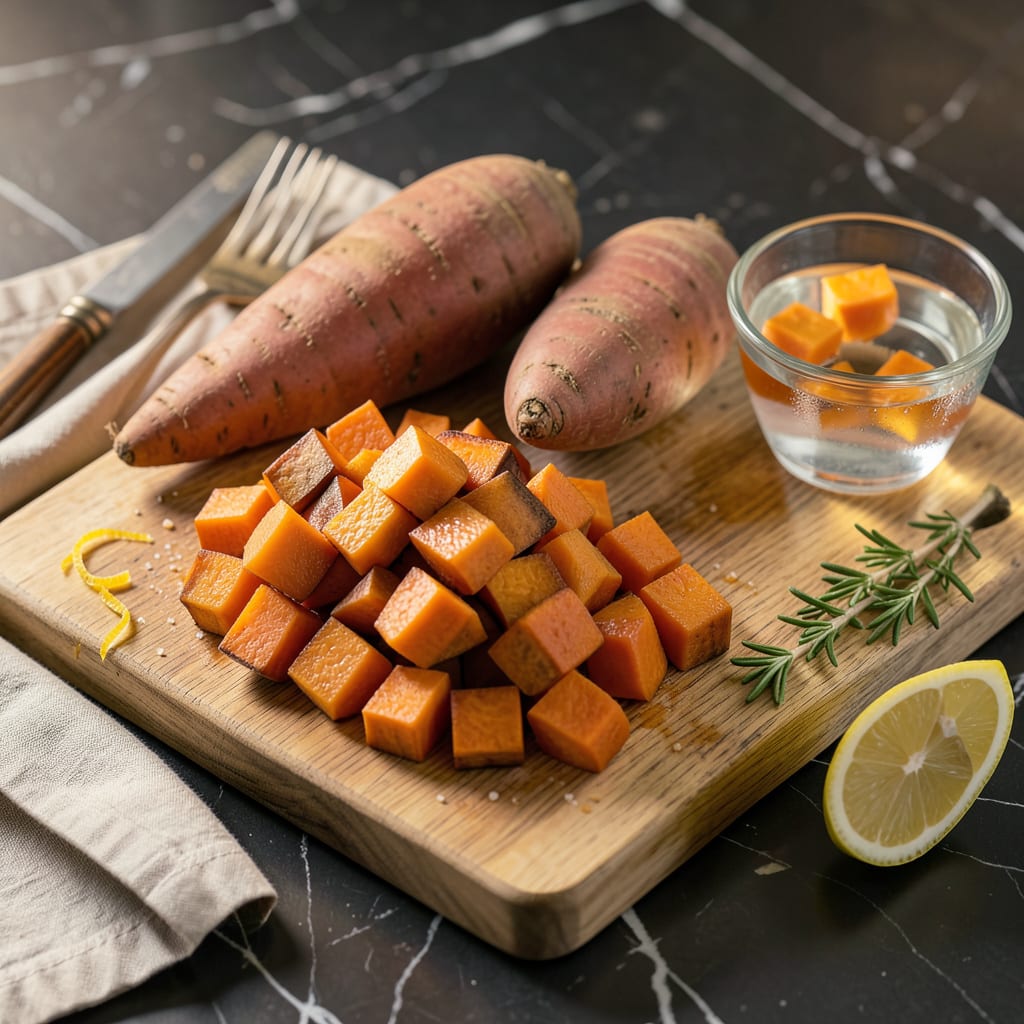Can You Chop Sweet Potatoes Ahead of Time: Best Storage Tips for Freshness illustration with key details
