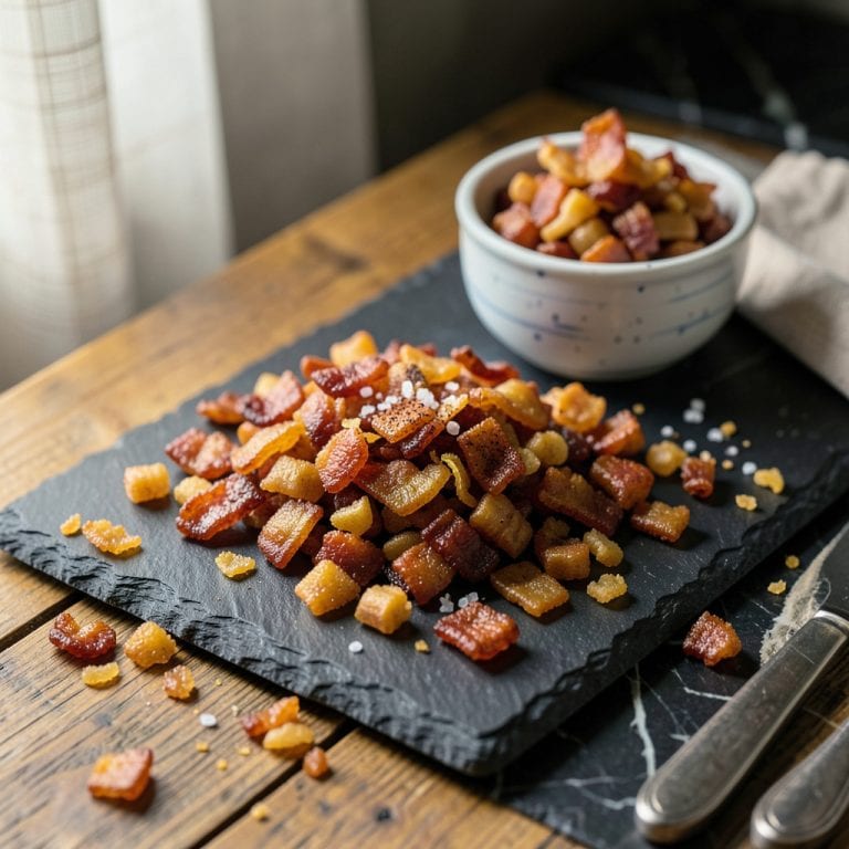 Visual representation of can you cook bacon bits