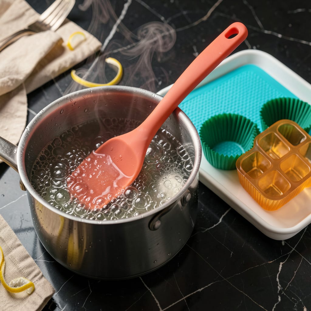 can you put silicone in boiling water illustration with key details