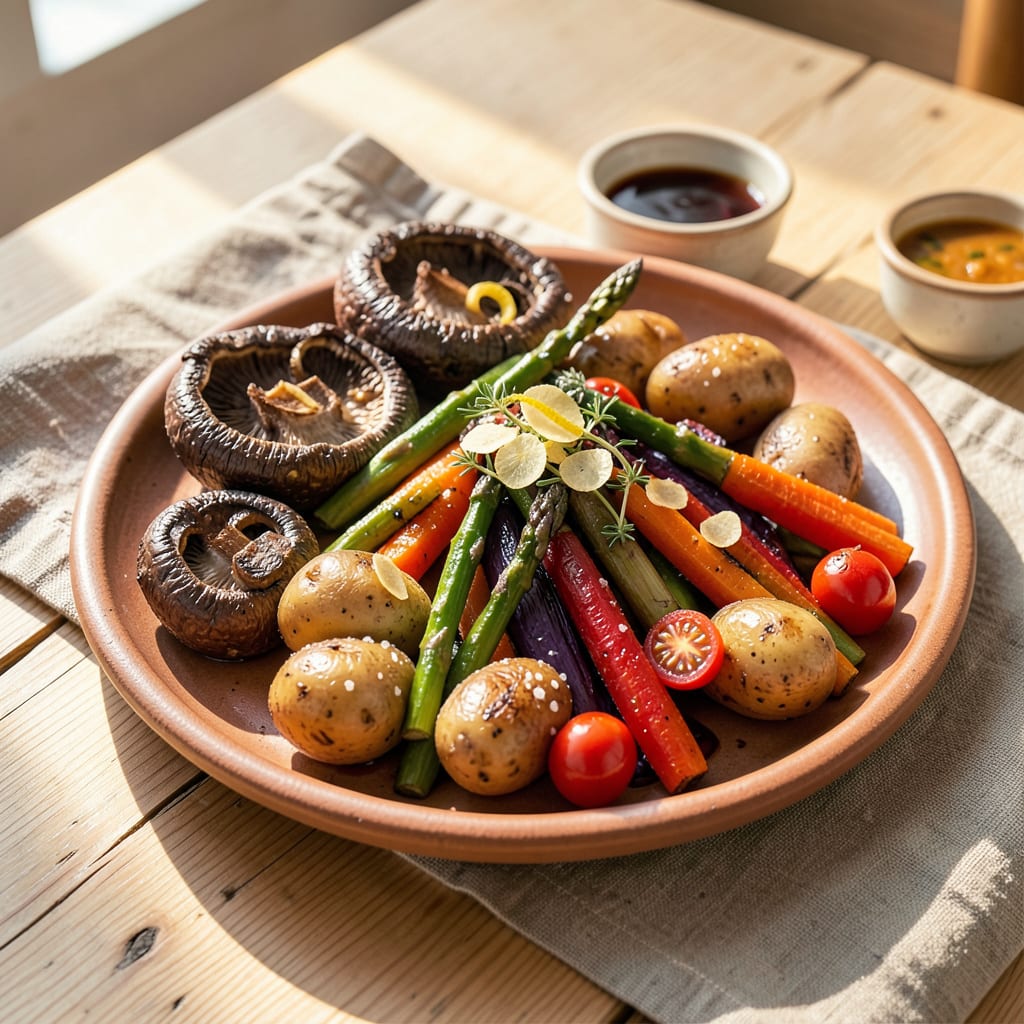 Can You Roast Mushrooms With Other Vegetables: Best Pairings and Tips example with annotations