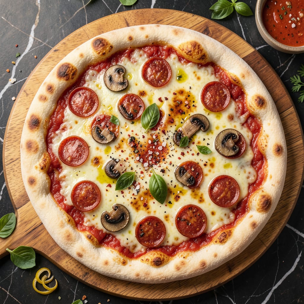 Visual representation of can you use bread dough for pizza