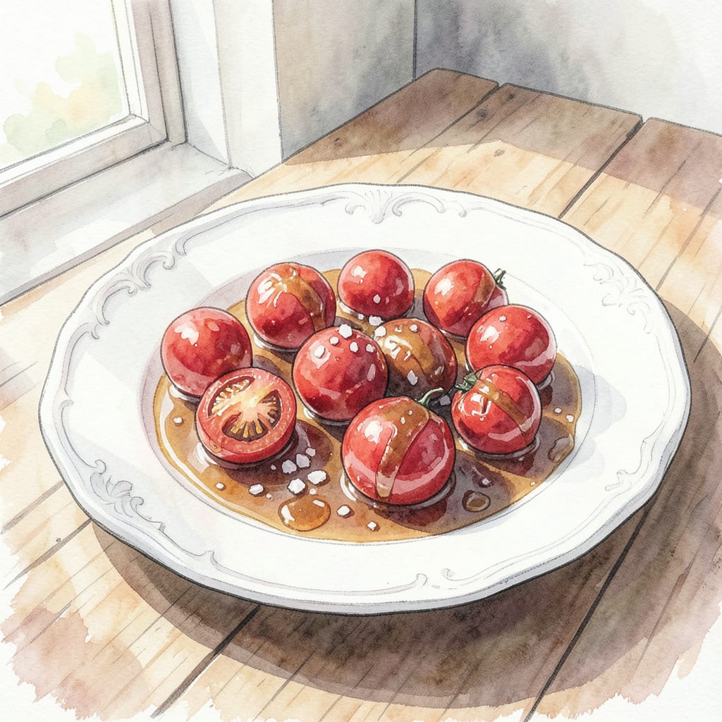 Candied Tomatoes Recipe: Sweet and Tangy Side Dish example with annotations