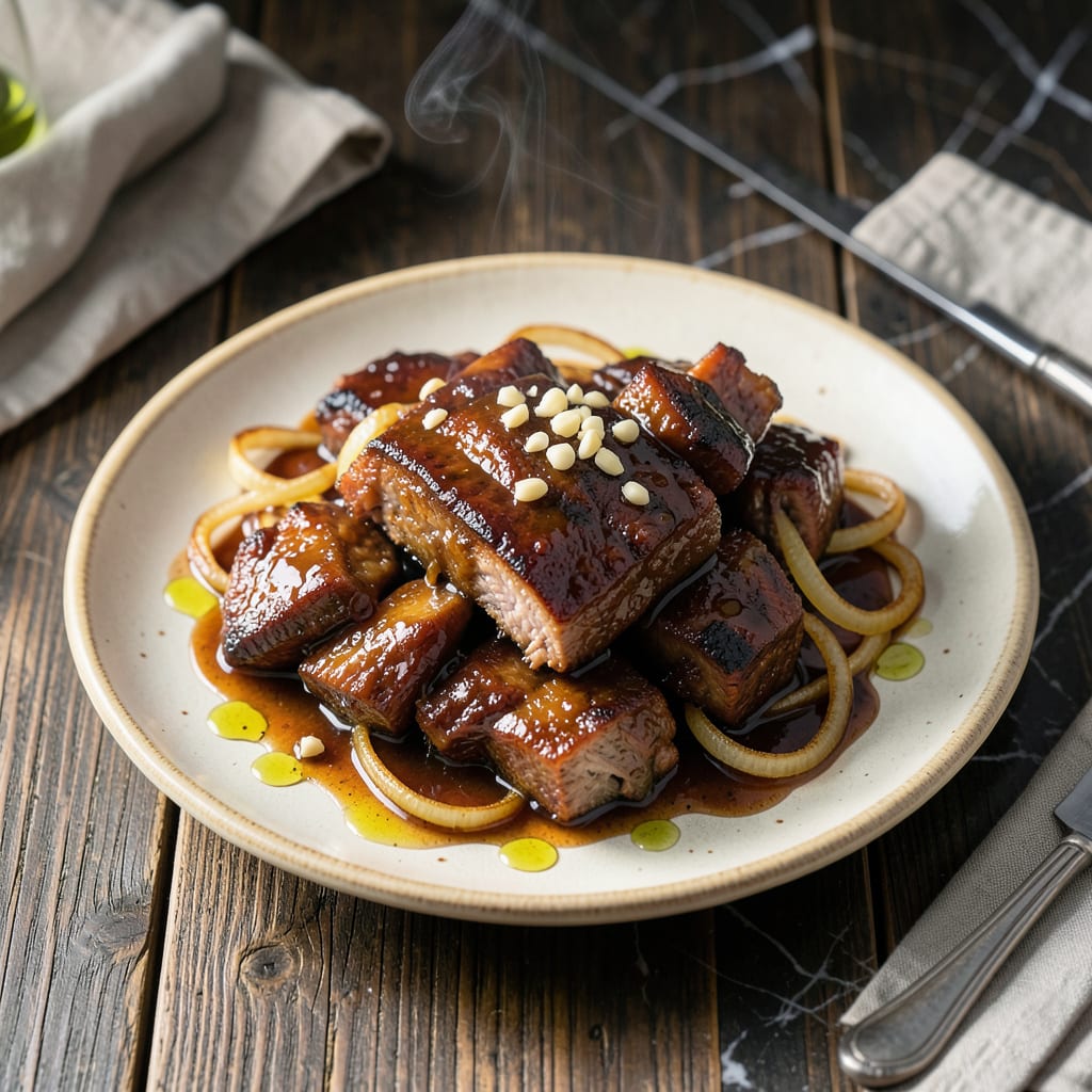 Canned Pork BBQ Recipe: Slow Simmered Tangy Pulled Pork example with annotations
